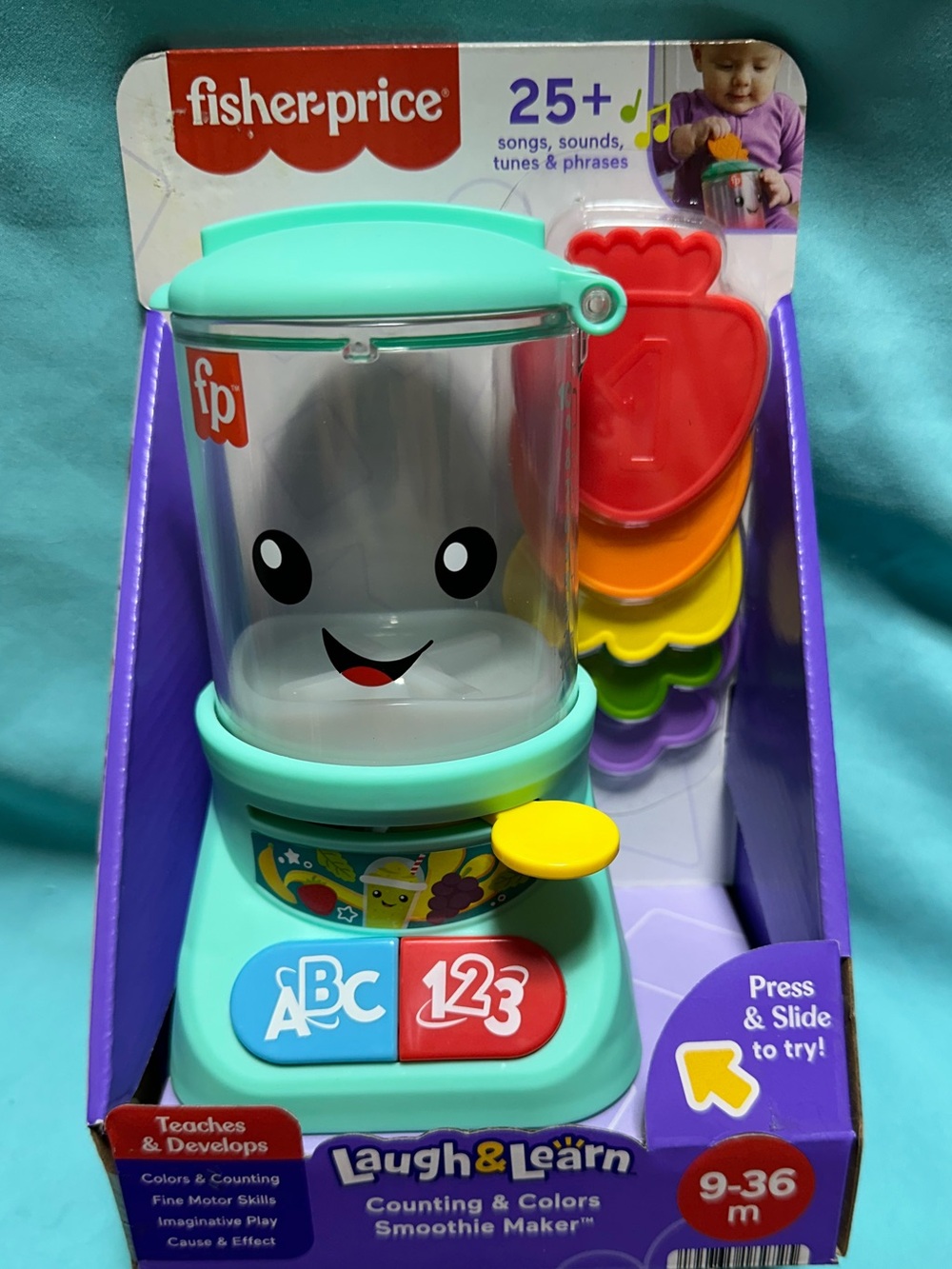 Fisher-Price Laugh & Learn Counting & Colors Smoothie Maker - Teal - 9-36 months